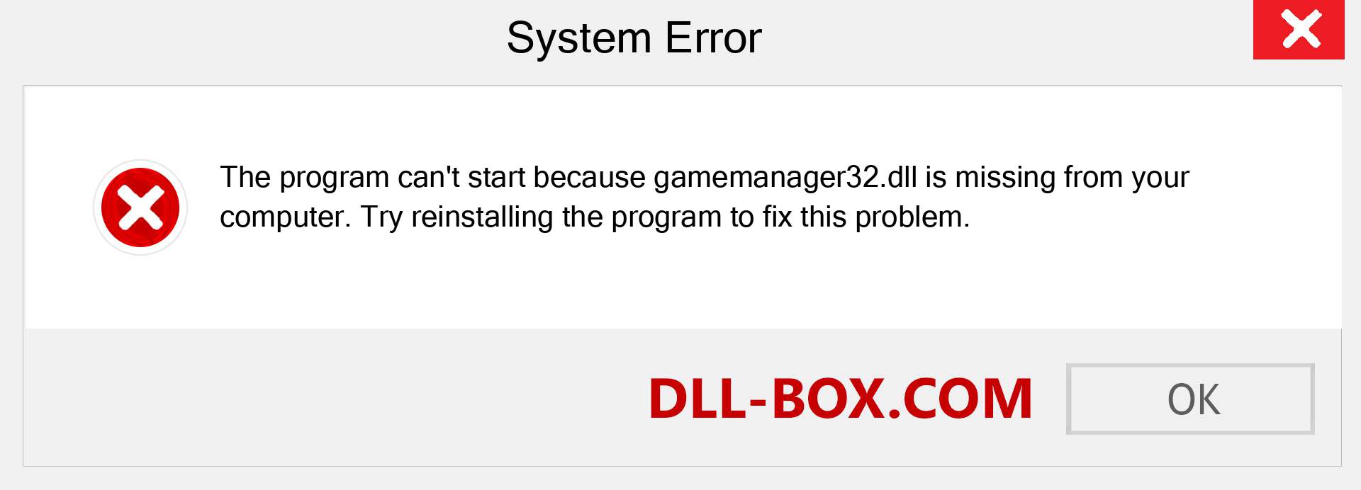  gamemanager32.dll file is missing?. Download for Windows 7, 8, 10 - Fix  gamemanager32 dll Missing Error on Windows, photos, images